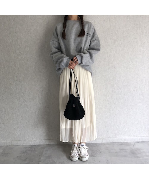 copine（コピン）の「再々入荷！ゆる可愛いオーバーサイズ！あったか裏起毛ロゴスウェット(3color)（スウェット・レディース・その他）」の9枚目の写真