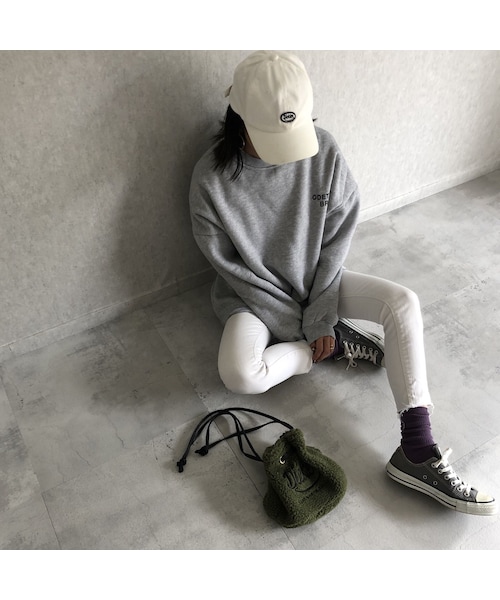 copine（コピン）の「再々入荷！ゆる可愛いオーバーサイズ！あったか裏起毛ロゴスウェット(3color)（スウェット・レディース・その他）」の13枚目の写真