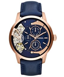 FOSSIL | Fossil 'Townsman Twist' Leather Strap Watch, 44mm(アナログ腕時計)