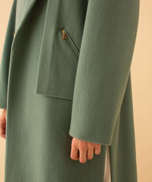 CULLNI グリーン チェスターコート CULLNI（クルニ）の「TAB CHESTER COAT（）」 - WEAR