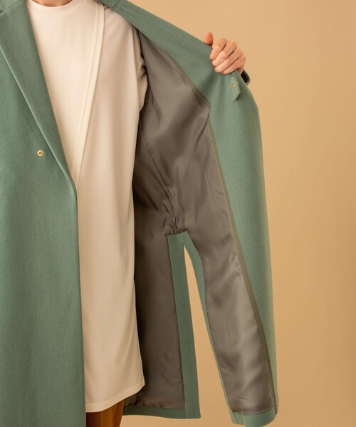 CULLNI グリーン チェスターコート CULLNI（クルニ）の「TAB CHESTER COAT（）」 - WEAR