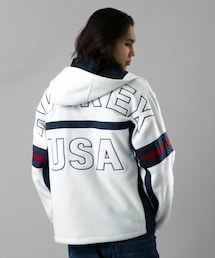 AVIREX | フリース ジップ パーカー ビッグ ロゴ/FLEECE ZIP PARKA BIG LOGO(ジャケット/アウター)