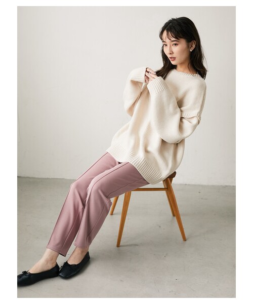 Green　Parks（グリーンパークス）の「・SUGAR SPOON 2wayニットプルオーバー（トップス・アイボリー/ブラック/ボルドー/モカ・F）」の11枚目の写真