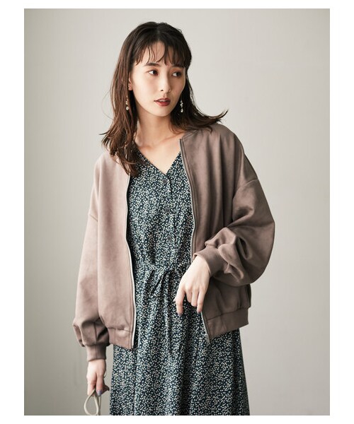 Green　Parks（グリーンパークス）の「小花柄ワンピース（ワンピース/ドレス・グレー/ブラック/カーキ・F）」の9枚目の写真