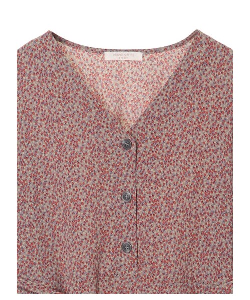 Green　Parks（グリーンパークス）の「小花柄ワンピース（ワンピース/ドレス・グレー/ブラック/カーキ・F）」の12枚目の写真