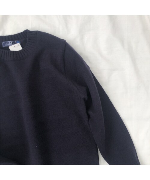 cache cache（カシュ カシュ）の「ニット（濃紺/グレー）（ニット/セーター・キッズ・その他）」の4枚目の写真