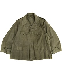 47~50s French Military / M-47 Field Jacket / Olive / Used