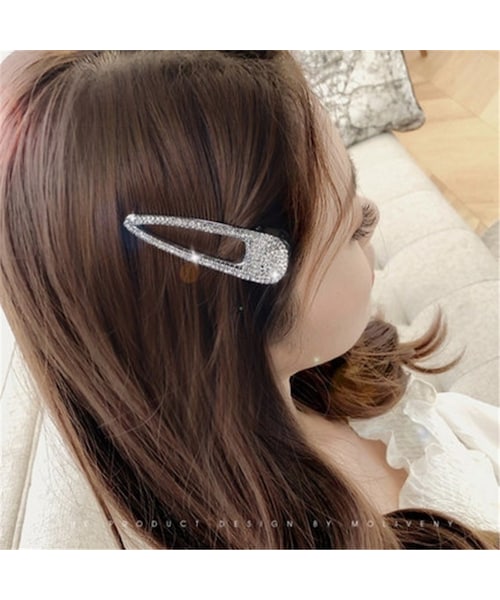 no brand（ノーブランド）の「キラキラ ヘアクリップ 8コセット