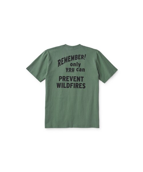 FILSON（フィルソン）の「[FILSON] SMOKEY BEAR SHORT-SLEEVE ONE POCKET T-SHIRT스모키 베어 숏-슬리브 원포켓 티셔츠 (Service Green)（その他・기타・XS/S/M/L）」の2枚目の写真