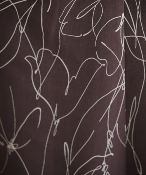 mysty woman（ミスティウーマン）の「【先行予約】線描き柄マーメイドスカート（スカート・レディース・アイボリー/ブラック/ブラウン・F）」の16枚目の写真