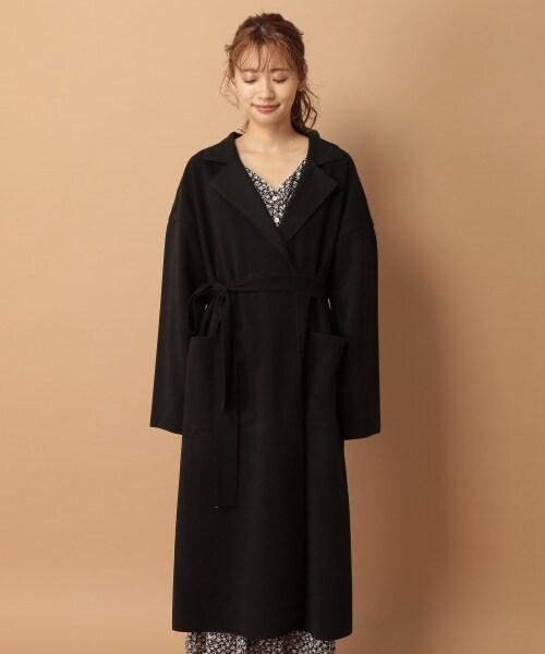 mysty woman(ミスティウーマン)の「【追加予約】ボリュームガウンコート(ジャケット/アウター・レディース・アイボリー/【WEB限定】ブラック/【WEB限定】ダークピンク/モカ/ブラウン/ブルーグレー・F)」の19枚目の写真