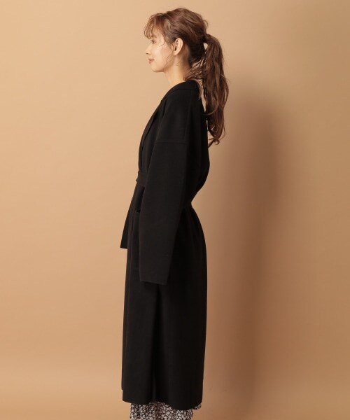 mysty woman(ミスティウーマン)の「【追加予約】ボリュームガウンコート(ジャケット/アウター・レディース・アイボリー/【WEB限定】ブラック/【WEB限定】ダークピンク/モカ/ブラウン/ブルーグレー・F)」の20枚目の写真