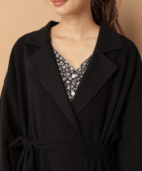 mysty woman(ミスティウーマン)の「【追加予約】ボリュームガウンコート(ジャケット/アウター・レディース・アイボリー/【WEB限定】ブラック/【WEB限定】ダークピンク/モカ/ブラウン/ブルーグレー・F)」の22枚目の写真