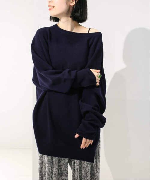 CITYSHOP（シティーショップ）の「《予約》OFF-SHOULDER STRETCH SWEATER（その他・グレーA/フリー）」の3枚目の写真