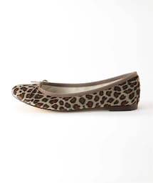 【6/1】【IENA別注】Repetto ベロア レオパード バレエシューズ IENA（イエナ）の「【repetto/レペット】 レオパード バレエ