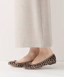 【6/1】【IENA別注】Repetto ベロア レオパード バレエシューズ IENA（イエナ）の「【repetto/レペット】 レオパード バレエ