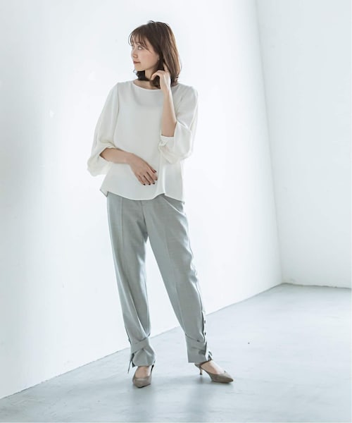 Noble（ノーブル）の「シアーシフォンタックスリーブブラウス