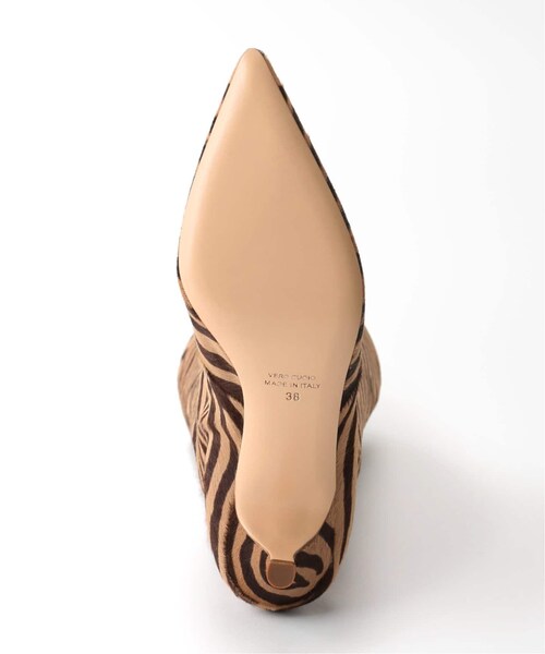 plage【NEBULONI E.】ネブローニ ロングブーツ ベージュ38サイズ