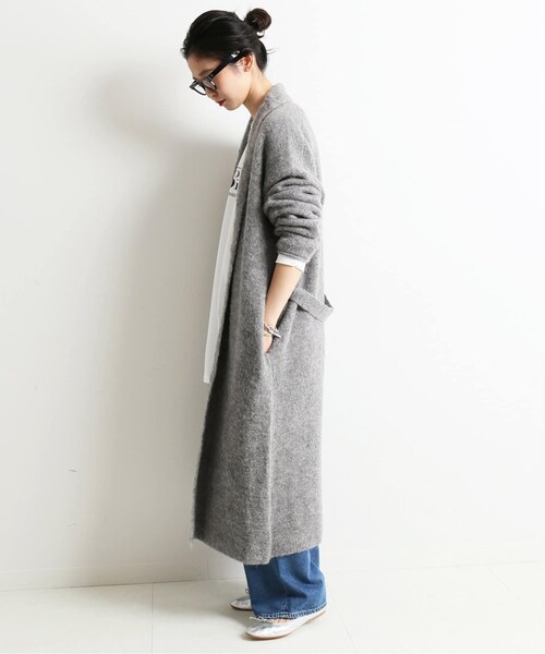 SLOBE IENA（スローブイエナ）の「《予約》モヘア混ショールカラー