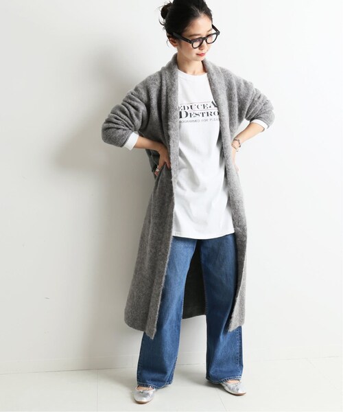 SLOBE IENA（スローブイエナ）の「《予約》モヘア混ショールカラー