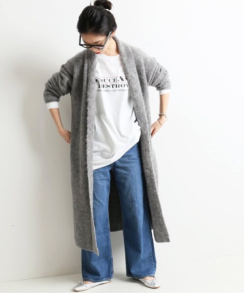 SLOBE IENA（スローブイエナ）の「《予約》モヘア混ショールカラー