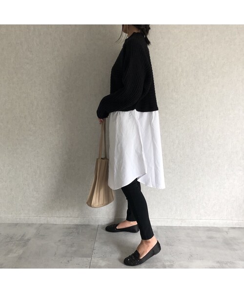 copine(コピン)の「再入荷!ロングシャツ切替デザインニット(2color)(ニット/セーター・レディース・その他)」の9枚目の写真
