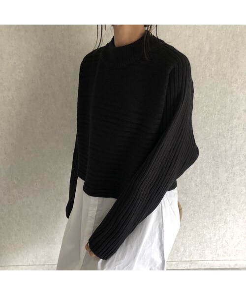 copine(コピン)の「再入荷!ロングシャツ切替デザインニット(2color)(ニット/セーター・レディース・その他)」の14枚目の写真