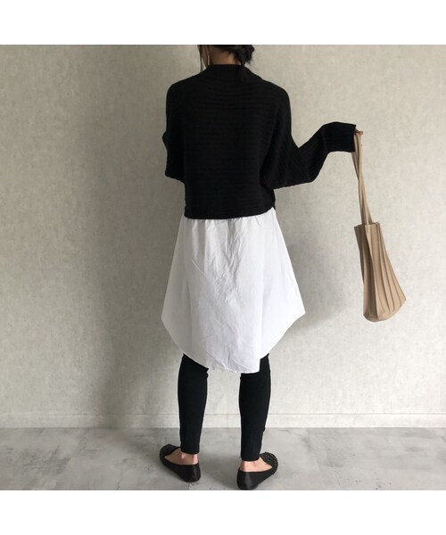 copine(コピン)の「再入荷!ロングシャツ切替デザインニット(2color)(ニット/セーター・レディース・その他)」の12枚目の写真