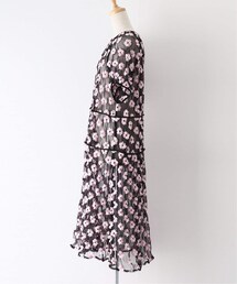leur logette チュールアートフラワーシシュウブラウス