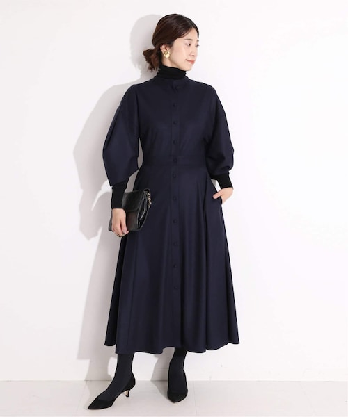 VERMEIL par iena イエナバルーンスリーブ ワンピース♡美品♡ VERMEIL par iena（ヴェルメイユパーイエナ）の「スムース