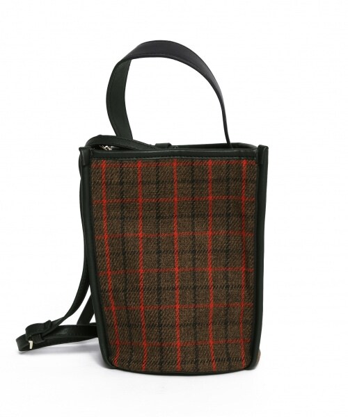 Andemiu（アンデミュウ）の「チェックガラタックショルダーバッグ（バッグ・ブラウン/ベージュ）」の8枚目の写真