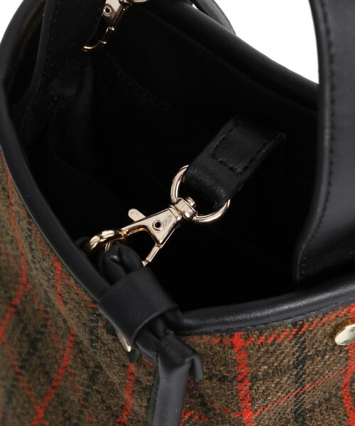 Andemiu（アンデミュウ）の「チェックガラタックショルダーバッグ（バッグ・ブラウン/ベージュ）」の12枚目の写真