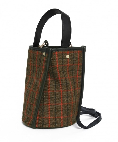 Andemiu（アンデミュウ）の「チェックガラタックショルダーバッグ（バッグ・ブラウン/ベージュ）」の5枚目の写真