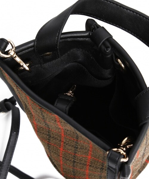 Andemiu（アンデミュウ）の「チェックガラタックショルダーバッグ（バッグ・ブラウン/ベージュ）」の13枚目の写真