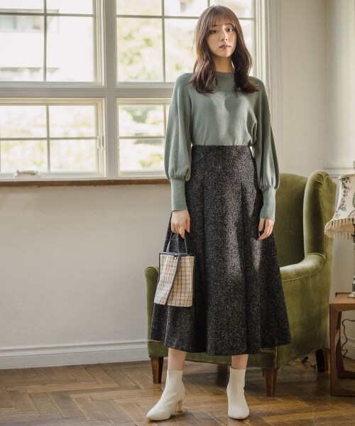 Andemiu（アンデミュウ）の「チェックガラタックショルダーバッグ（バッグ・ブラウン/ベージュ）」の3枚目の写真