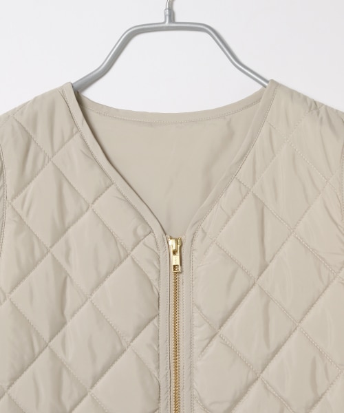Andemiu(アンデミュウ)の「キルティングベストツキブルゾン(ジャケット/アウター・エクリュ/カーキ)」の22枚目の写真