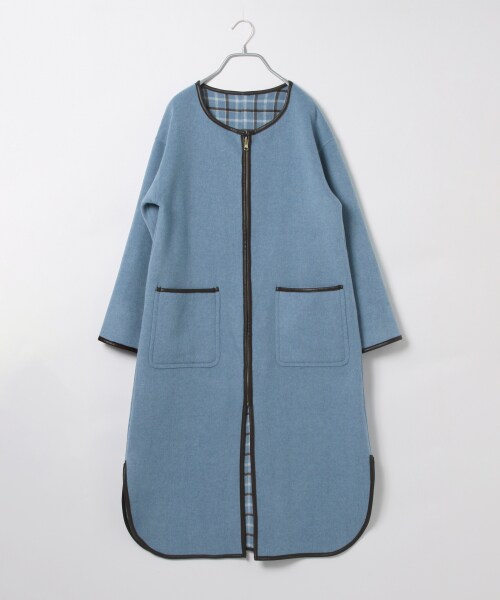 Andemiu（アンデミュウ）の「リバーシブルコート（ジャケット/アウター・グレー/ベージュ/ブルー）」の19枚目の写真
