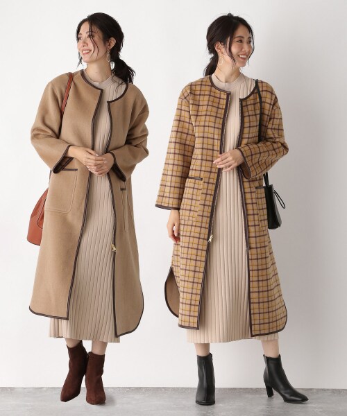 Andemiu（アンデミュウ）の「リバーシブルコート（ジャケット/アウター・グレー/ベージュ/ブルー）」の16枚目の写真