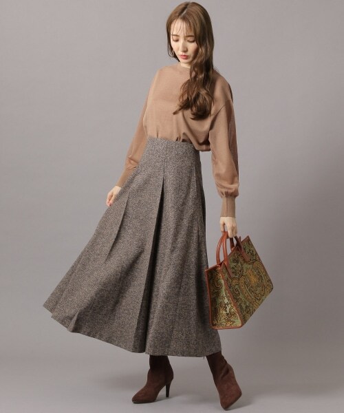 Andemiu（アンデミュウ）の「ツイードフウフレアスカート（スカート・グレー/ブラック/ベージュ）」の17枚目の写真