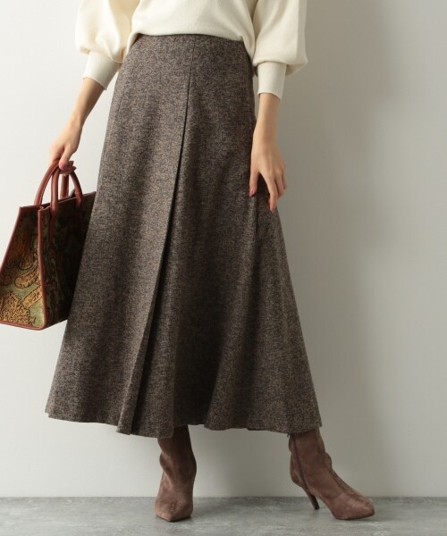 Andemiu（アンデミュウ）の「ツイードフウフレアスカート（スカート・グレー/ブラック/ベージュ）」の3枚目の写真
