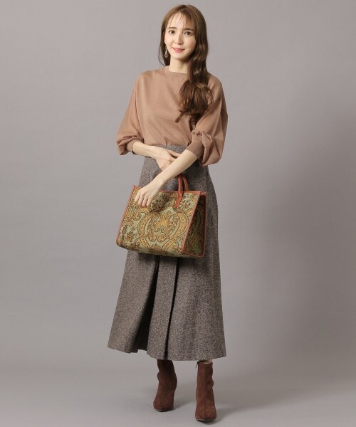Andemiu（アンデミュウ）の「ツイードフウフレアスカート（スカート・グレー/ブラック/ベージュ）」の16枚目の写真