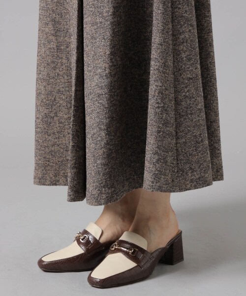 Andemiu（アンデミュウ）の「ツイードフウフレアスカート（スカート・グレー/ブラック/ベージュ）」の22枚目の写真