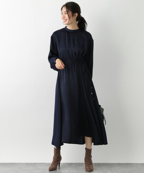 Andemiu（アンデミュウ）の「ドットガラドロストワンピース（ワンピース/ドレス・グレー/ブルー/ネイビー）」の13枚目の写真