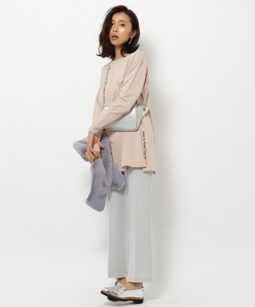 BARNYARDSTORM（バンヤードストーム）の「TRスリムフレアパンツ（パンツ・ライトグレー/チャコール(チェック)/ネイビー）」の5枚目の写真