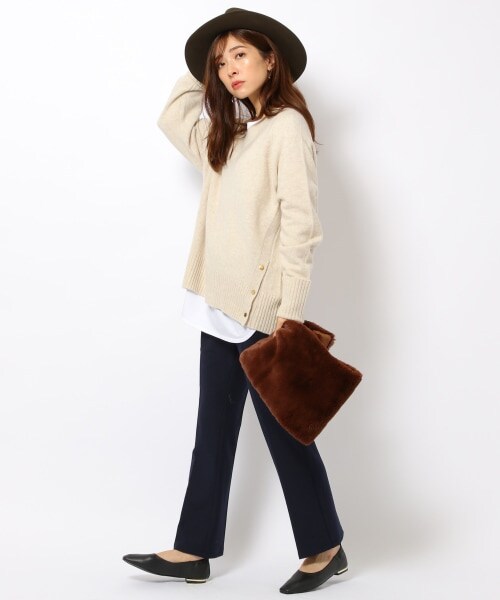 BARNYARDSTORM（バンヤードストーム）の「TRスリムフレアパンツ（パンツ・ライトグレー/チャコール(チェック)/ネイビー）」の20枚目の写真