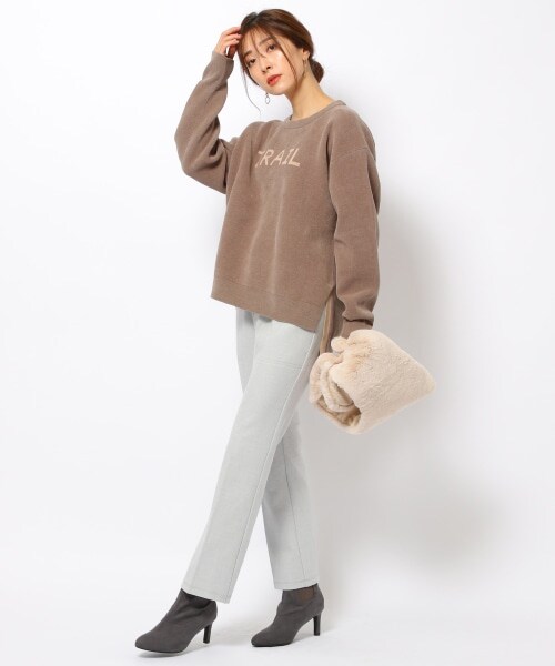 BARNYARDSTORM（バンヤードストーム）の「TRスリムフレアパンツ（パンツ・ライトグレー/チャコール(チェック)/ネイビー）」の7枚目の写真