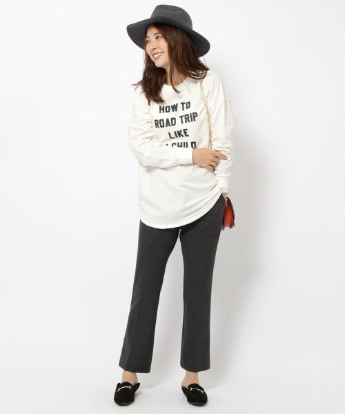 BARNYARDSTORM（バンヤードストーム）の「TRスリムフレアパンツ（パンツ・ライトグレー/チャコール(チェック)/ネイビー）」の11枚目の写真