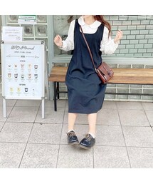 merrylatte | レトロブラウスジャンパースカートセット(サロペット/オーバーオール)