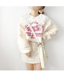 merrylatte | ゆるプリントスウェット(スウェット)