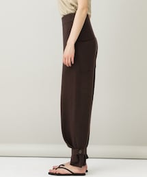美品 2WAY カレンソロジー ブークレーニットパンツ イージーパンツ ブラウン Curensology（カレンソロジー）の「ブークレーニットパンツ（）」 - WEAR